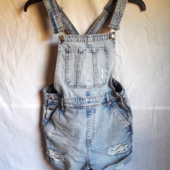 Acid washed H&M  Devided Denim jumpsuits - Picture 1 of 10